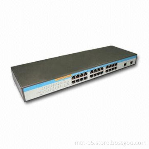 Network Switch, Supports SNMP v1/v2/v3, SNMP Management with SFP Port